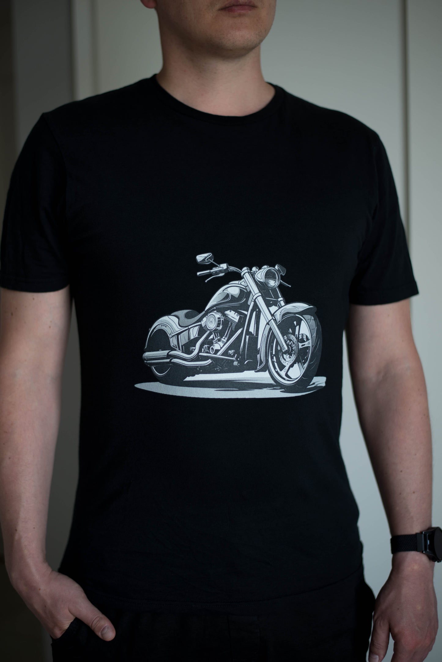 Short-Sleeve Unisex T-Shirt "motorcycle" ID: 125 (PREMIUM)