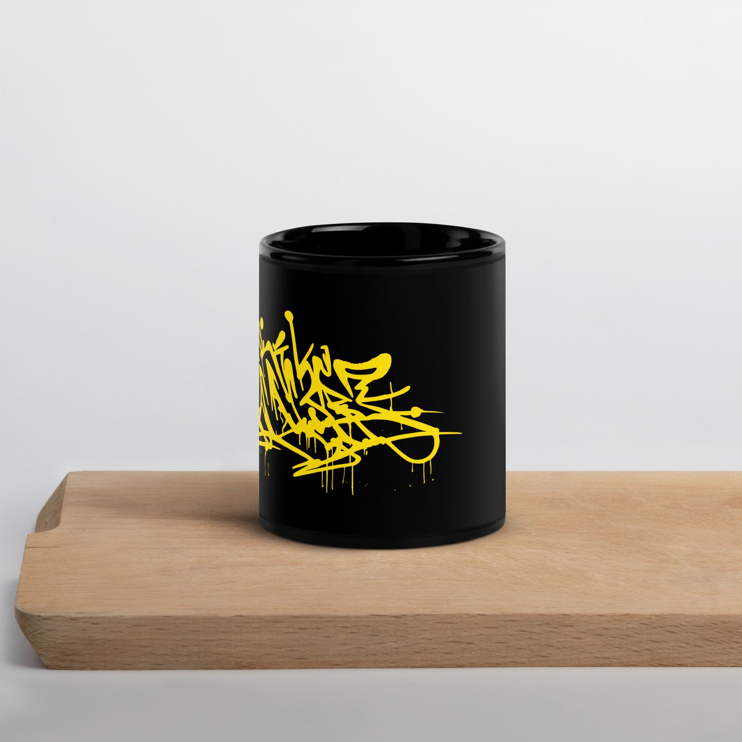 Black Glossy Mug "GRAFFITI" ID: 07 (PREMIUM)