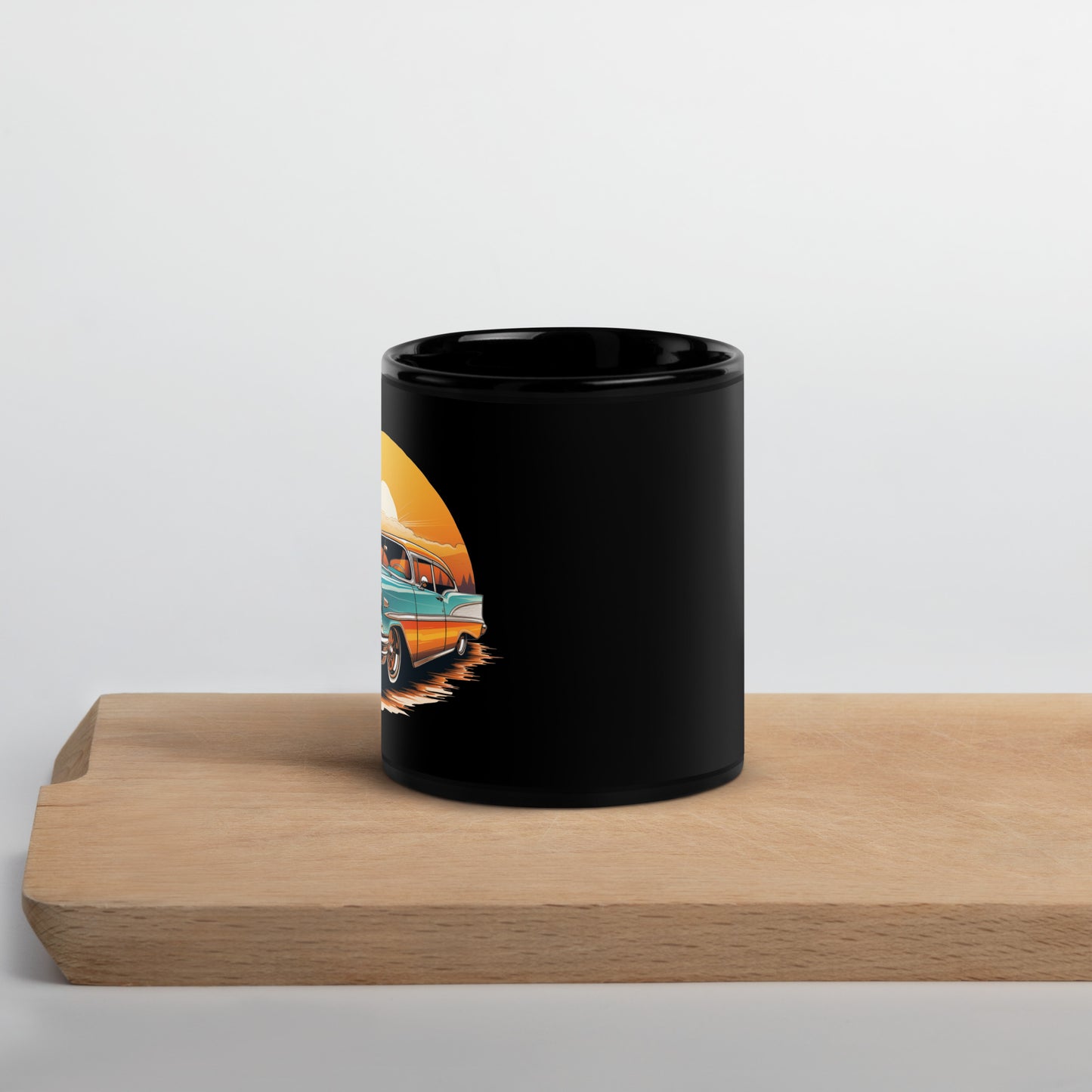 Black Glossy Mug "RETRO CAR" ID: 18 (PREMIUM)