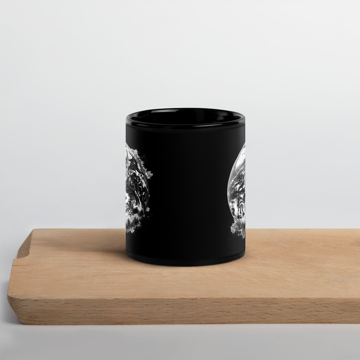 Black Glossy Mug "Earth" ID: 15 (PREMIUM)