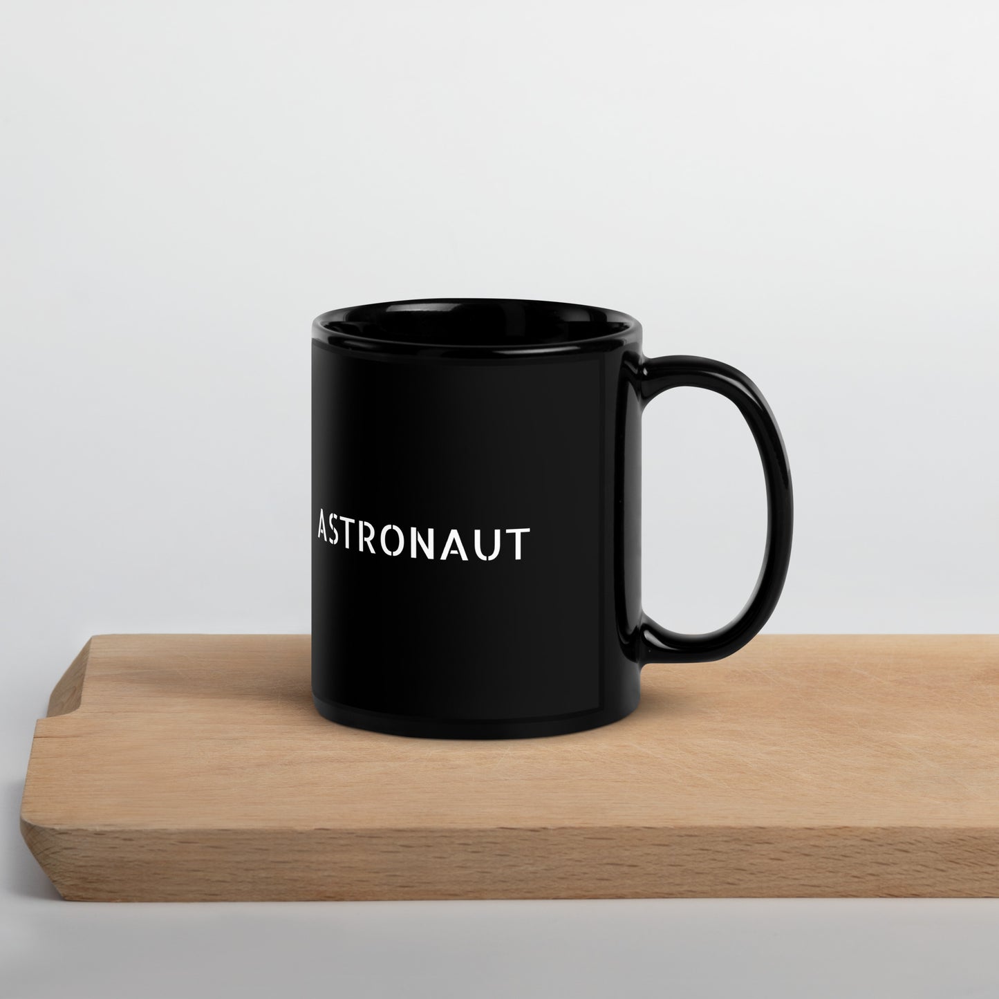 Black Glossy Mug "ASTRONAUT" ID: 19 (PREMIUM)