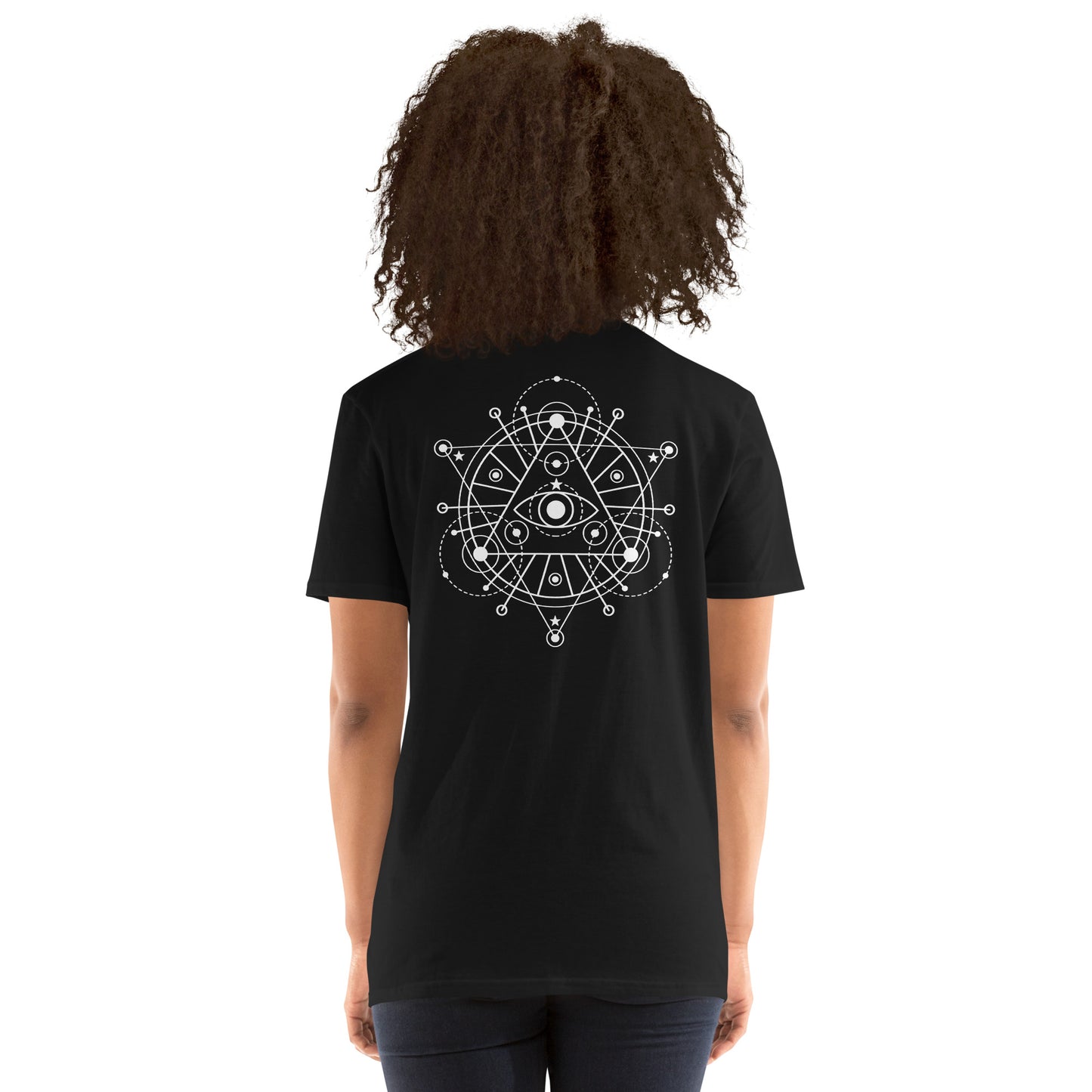 Short-Sleeve Unisex T-Shirt "Magic linear" (front&back) ID: 454 (PREMIUM)