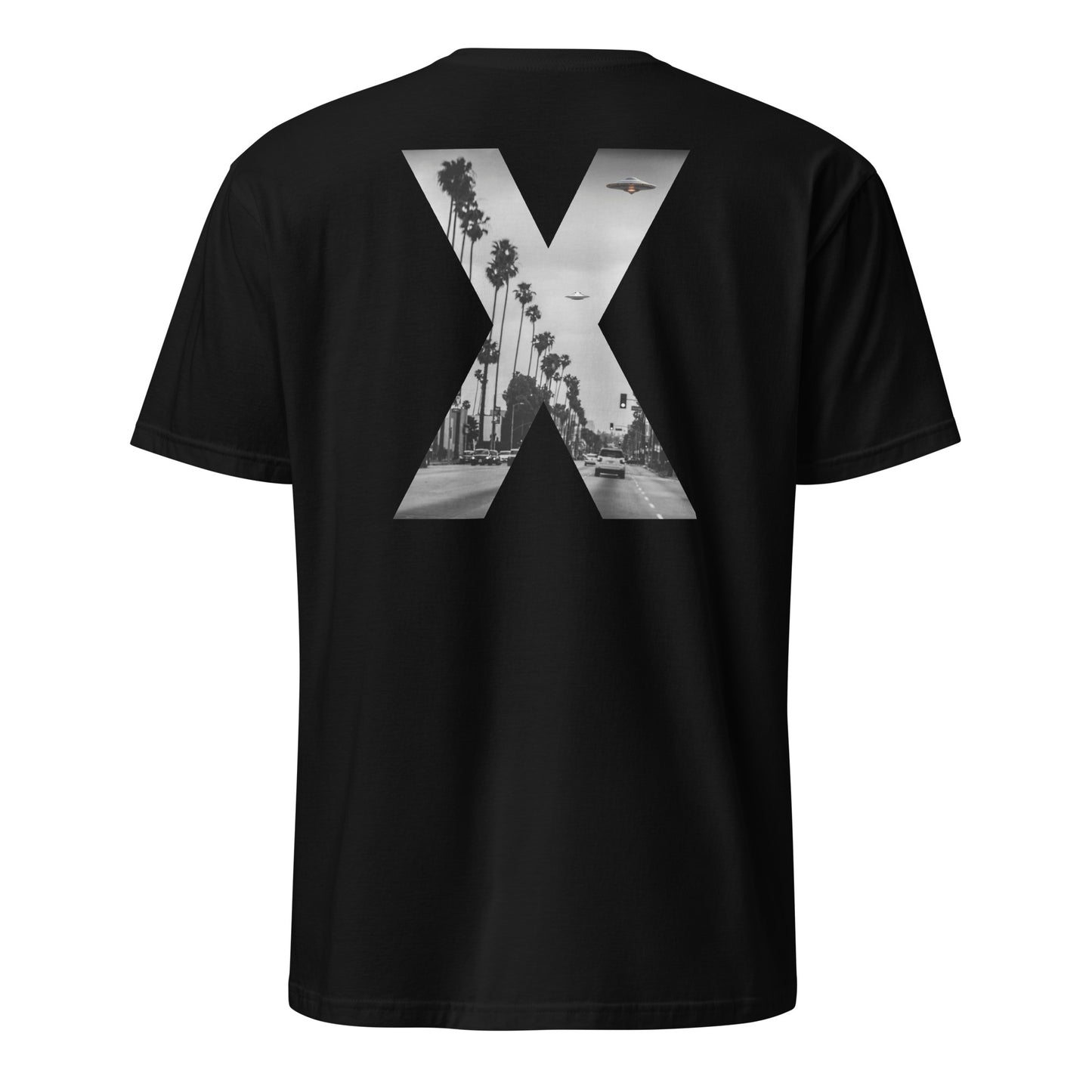 Short-Sleeve Unisex T-Shirt "NY+X+UFO" (front&back) id: 05