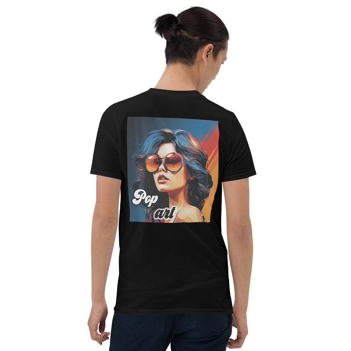 Short-Sleeve Unisex T-Shirt "Pop art girl" (back) id: 535