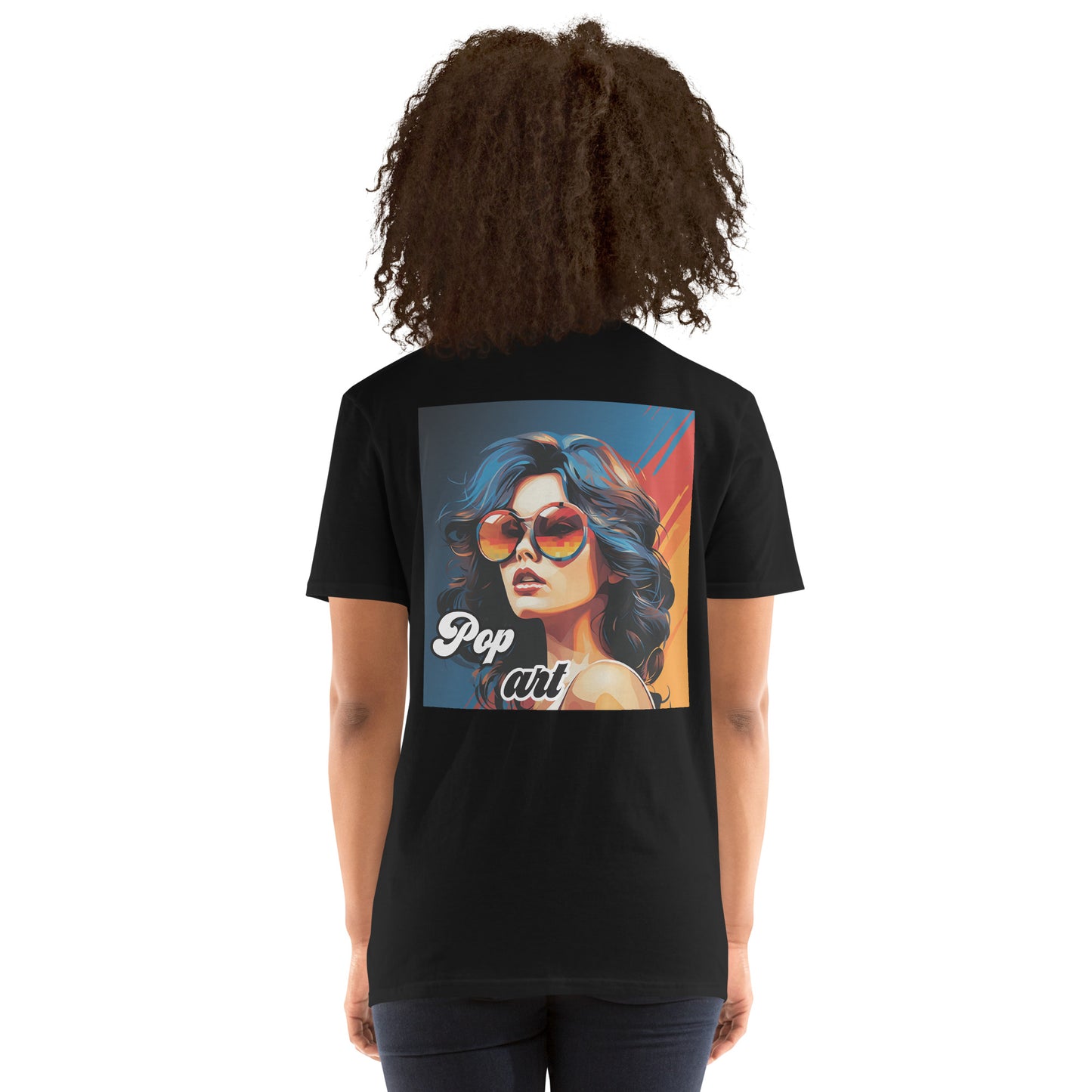 Short-Sleeve Unisex T-Shirt "Pop art girl" (back) id: 535