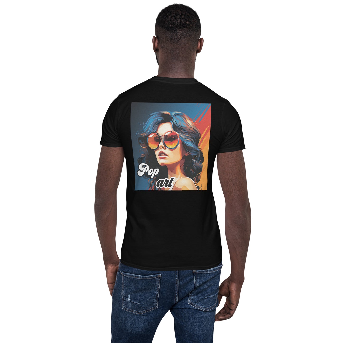 Short-Sleeve Unisex T-Shirt "Pop art girl" (back) id: 535