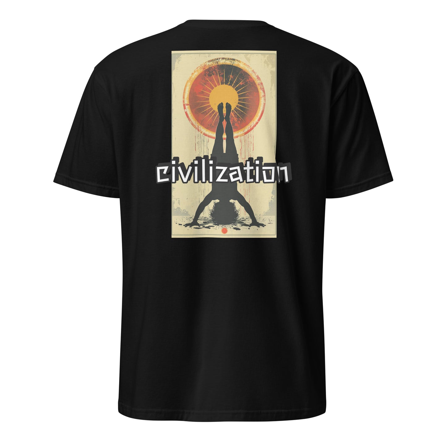 Short-Sleeve Unisex T-Shirt "Pop art civilization" (back) id: 536