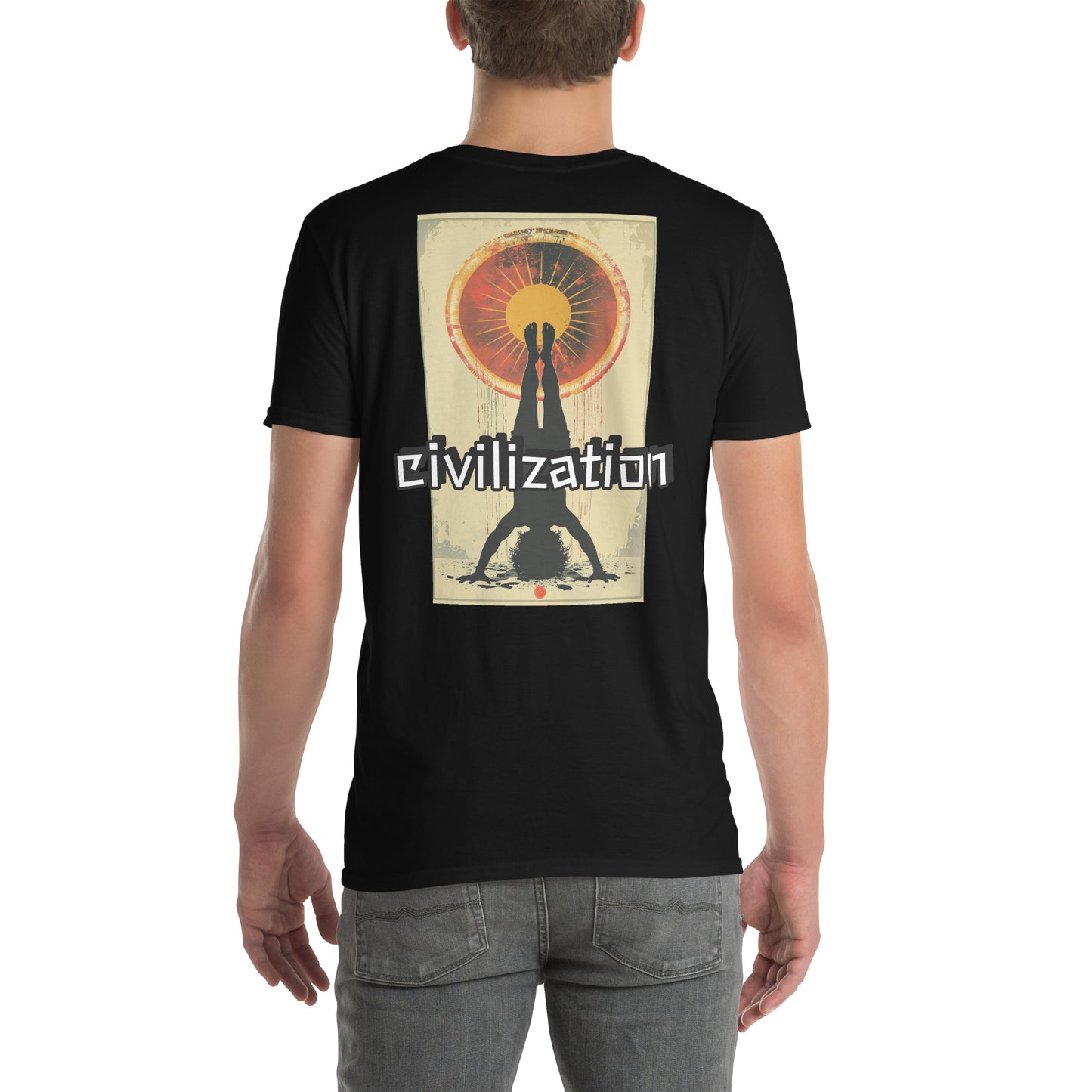 Short-Sleeve Unisex T-Shirt "Pop art civilization" (back) id: 536