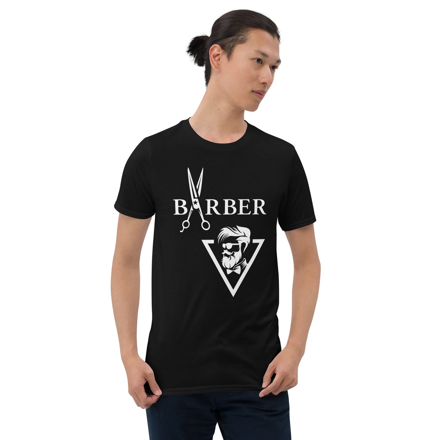 Koszulka unisex z krótkim rękawem „BARBER” id: 08 (PREMIUM)