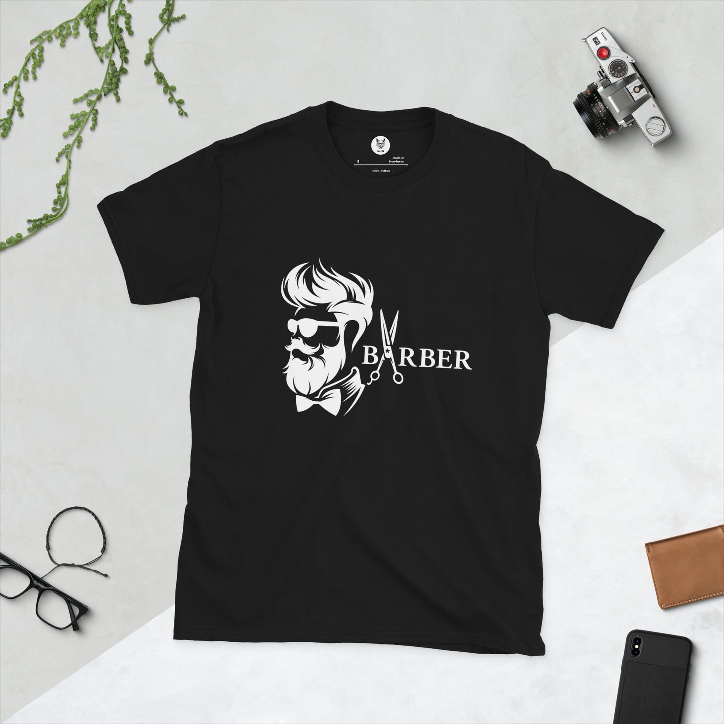 Koszulka unisex z krótkim rękawem „BARBER” id: 09 (PREMIUM)