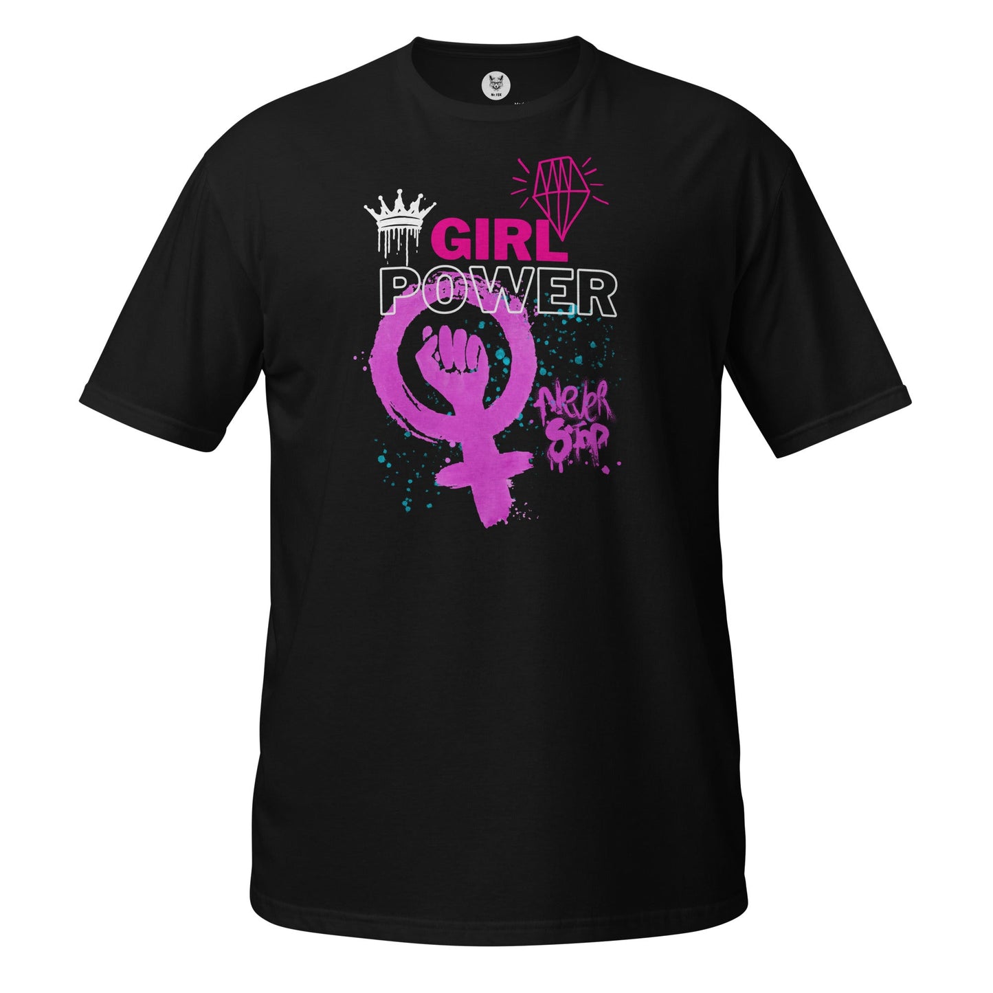 Koszulka unisex z krótkim rękawem „GIRL POWER” id: 10 (PREMIUM)