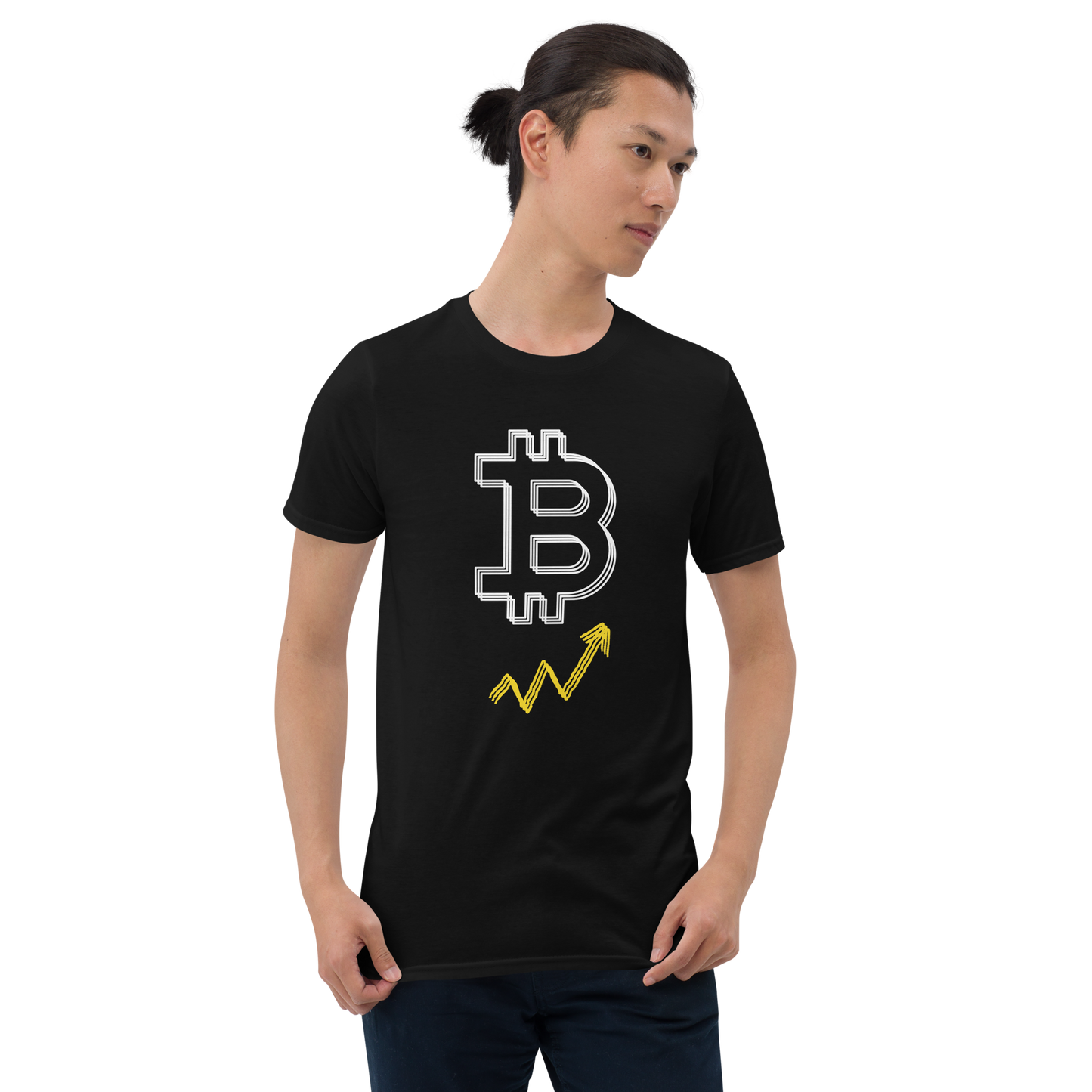 Koszulka unisex z krótkim rękawem „BTC” id: 12 (PREMIUM)