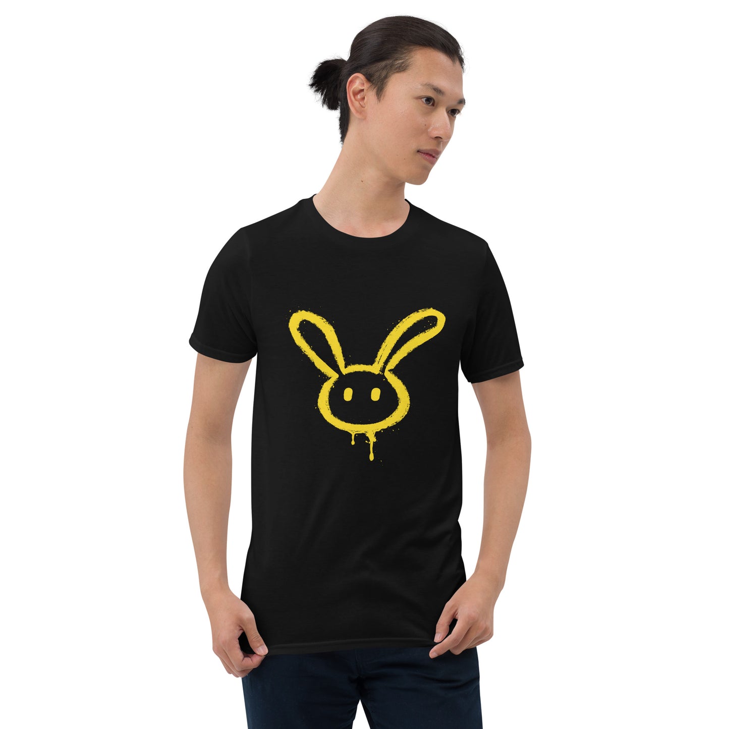 Short-Sleeve Unisex T-Shirt "YELLOW RABBIT" id: 14 (PREMIUM)