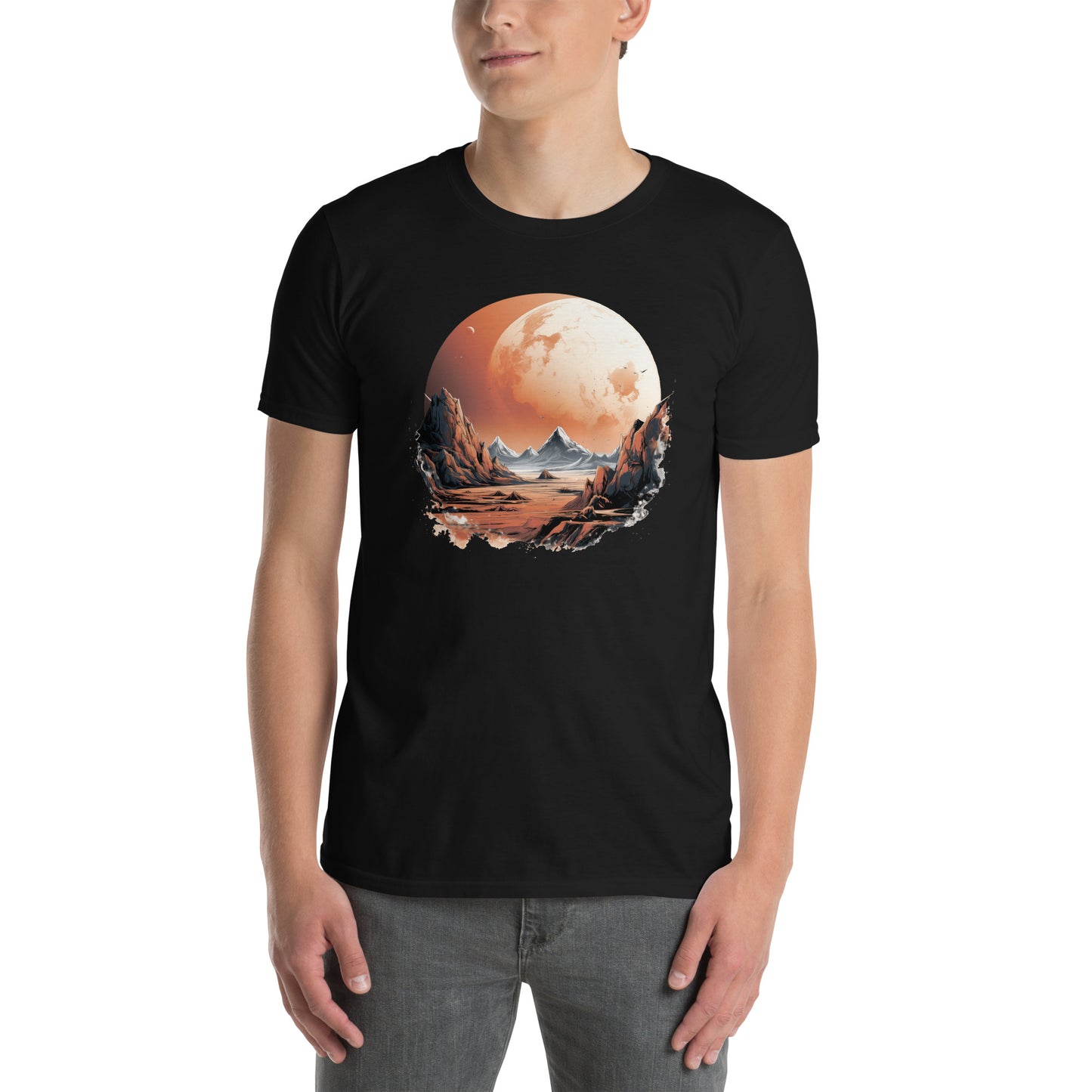 Koszulka unisex z krótkim rękawem „MARS” id: 19 (PREMIUM)