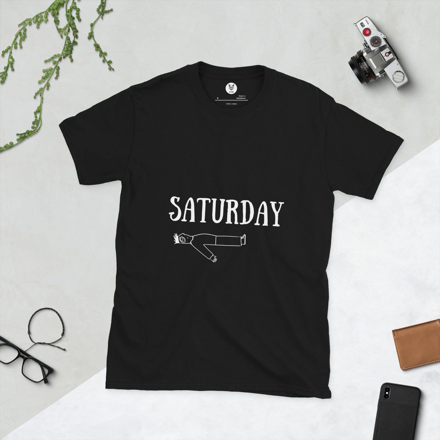 Koszulka unisex z krótkim rękawem „SATURDAY” id: 40 (PREMIUM)