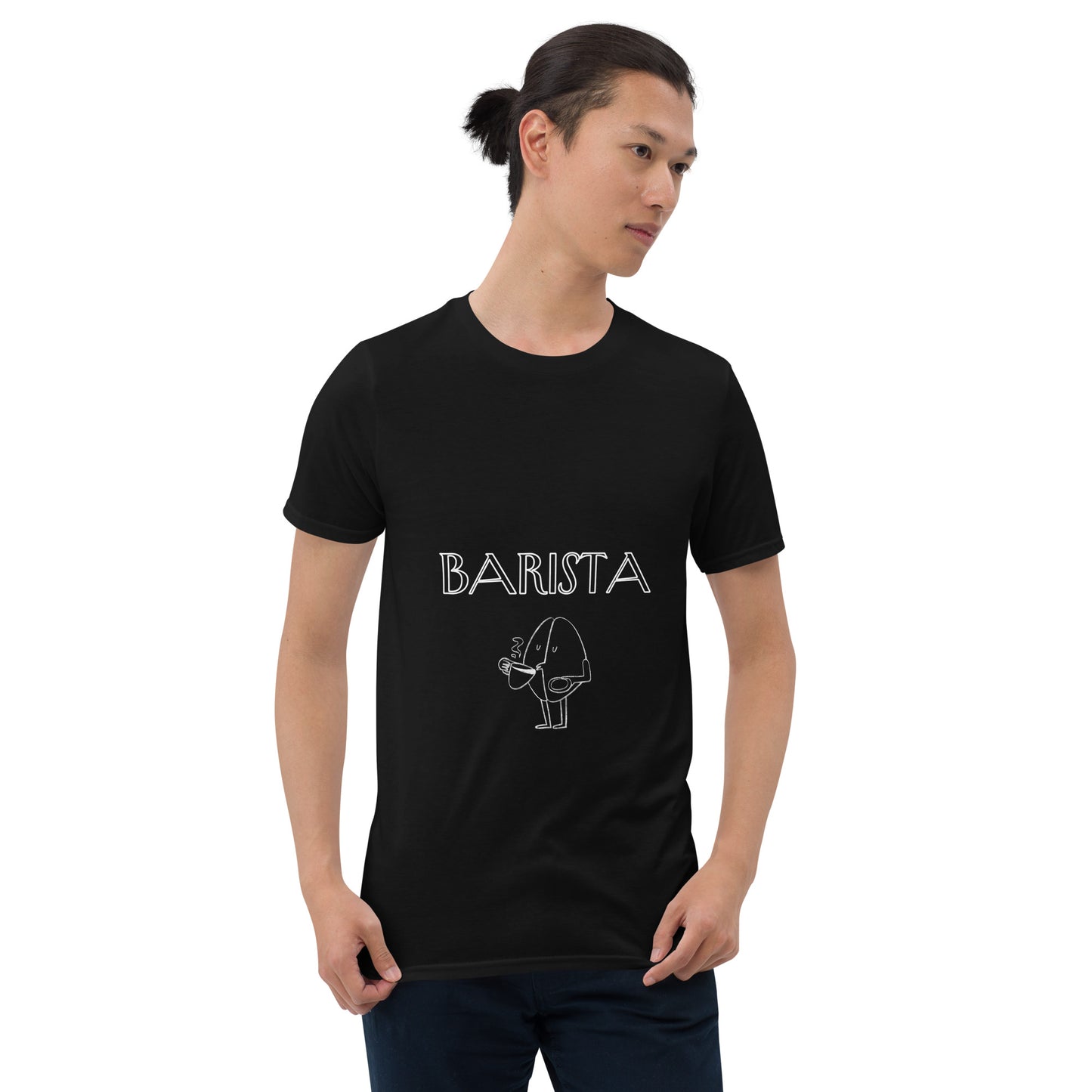 Koszulka unisex z krótkim rękawem „BARISTA” id: 42 (PREMIUM)