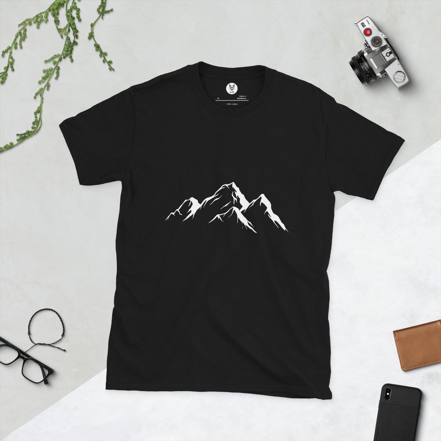 Koszulka unisex z krótkim rękawem „MOUNTAINS” id: 47 (PREMIUM)