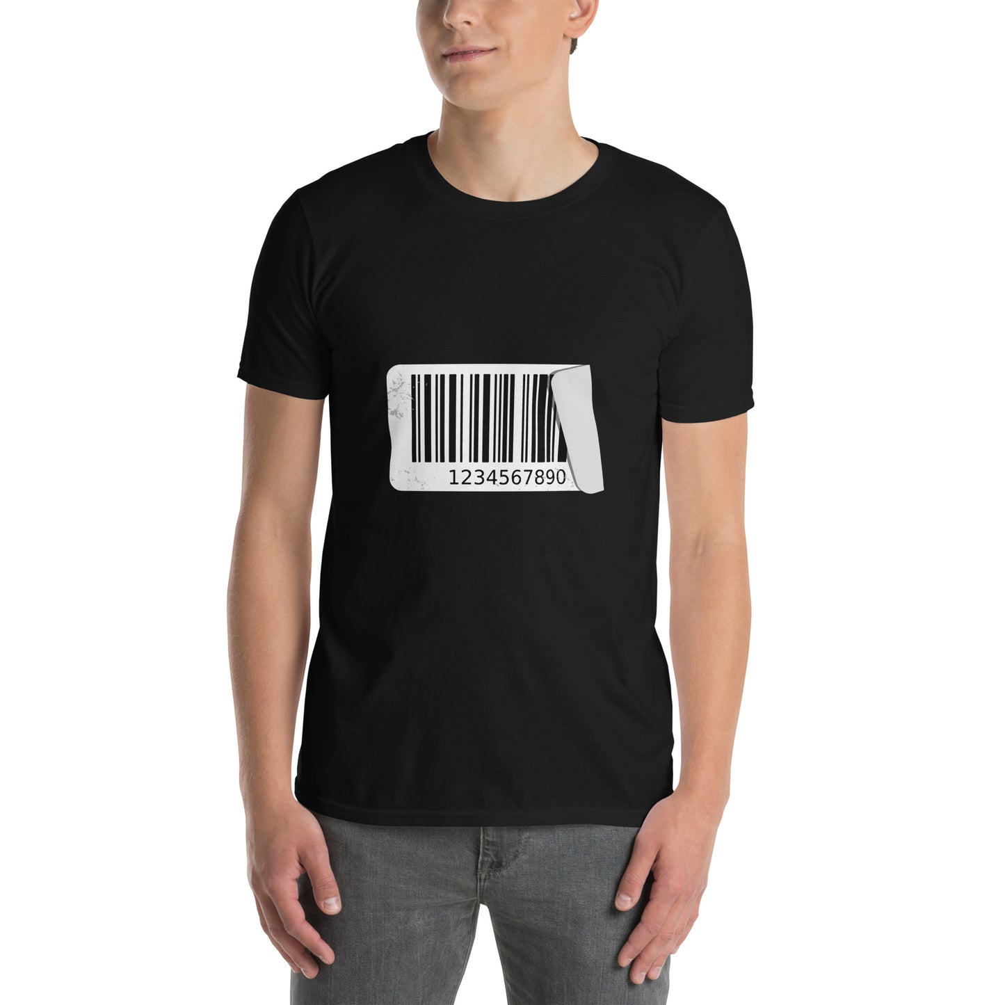 Koszulka unisex z krótkim rękawem „BARCODE” id: 50 (PREMIUM)