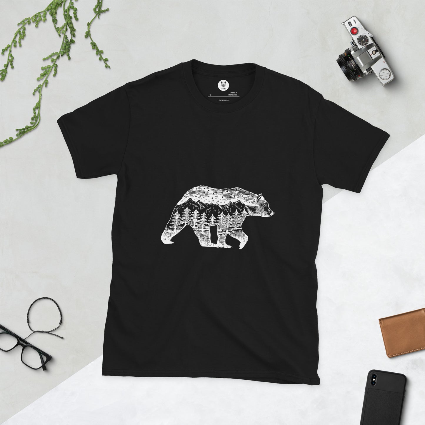 Short-Sleeve Unisex T-Shirt "BEAR" id: 51 (PREMIUM)