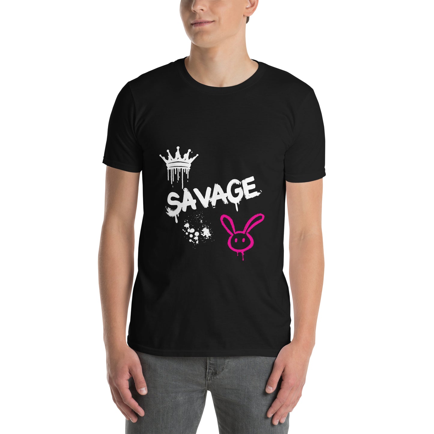 Koszulka unisex z krótkim rękawem „SAVAGE” id: 59 (PREMIUM)