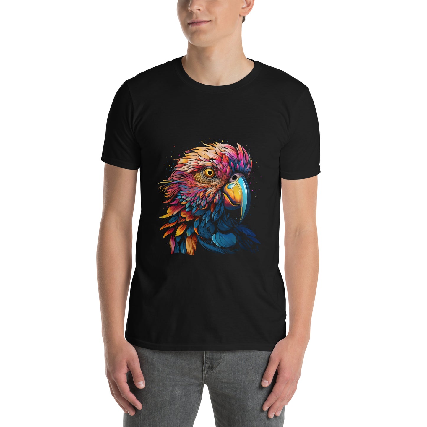 Koszulka unisex z krótkim rękawem „PARROT” ID: 82 (PREMIUM)