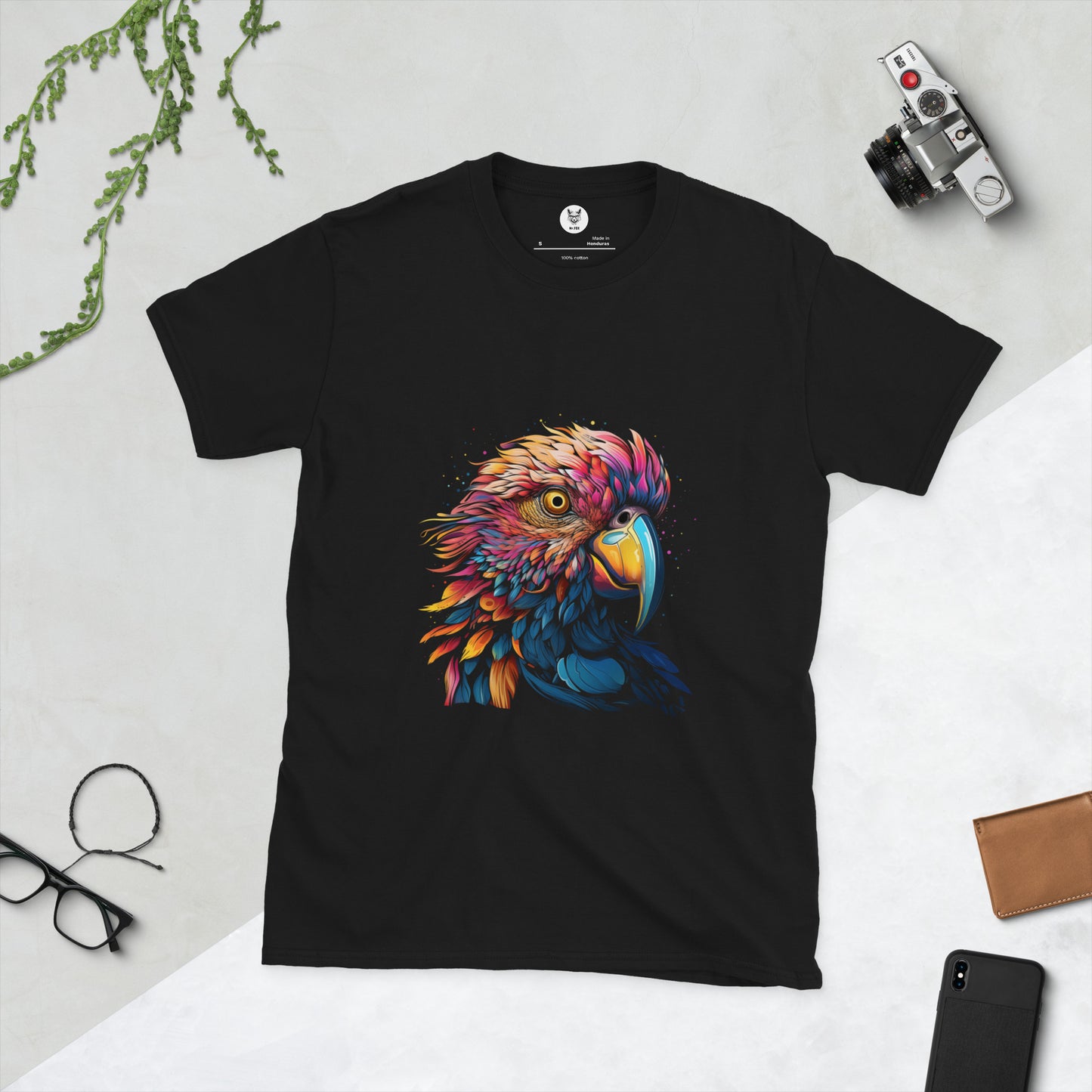 Koszulka unisex z krótkim rękawem „PARROT” ID: 82 (PREMIUM)