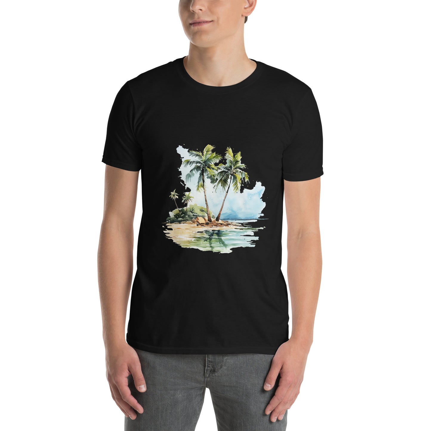 Футболка унисекс с коротким рукавом "PALM TREES" id: 91 (ПРЕМИУМ)