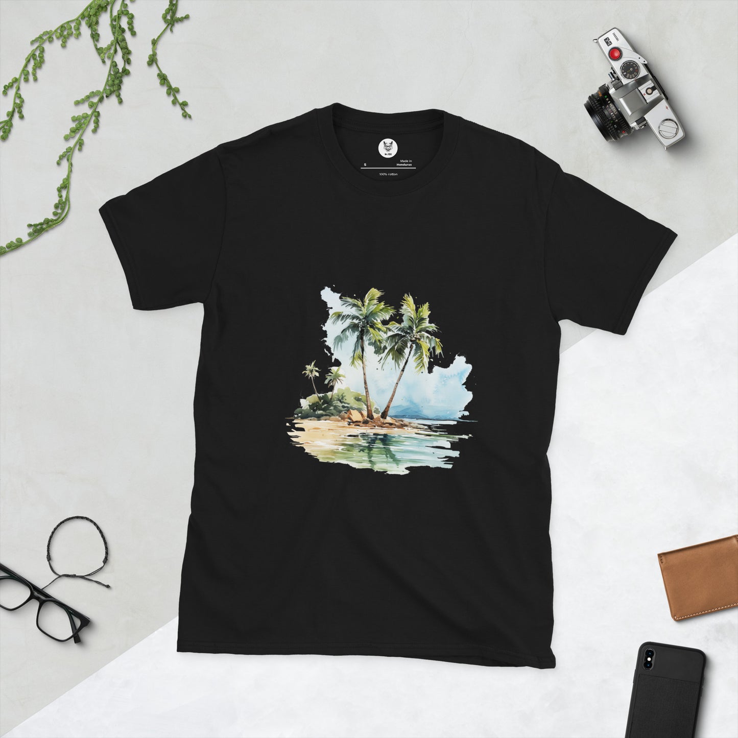 Футболка унисекс с коротким рукавом "PALM TREES" id: 91 (ПРЕМИУМ)