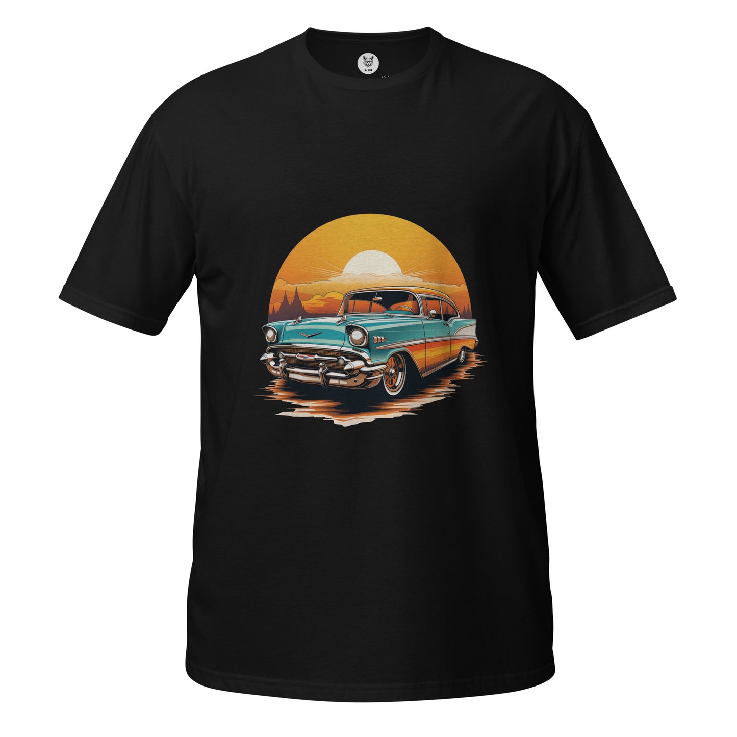 T-shirt unisex z krótkim rękawem „RETRO CAR” ID: 110 (PREMIUM)