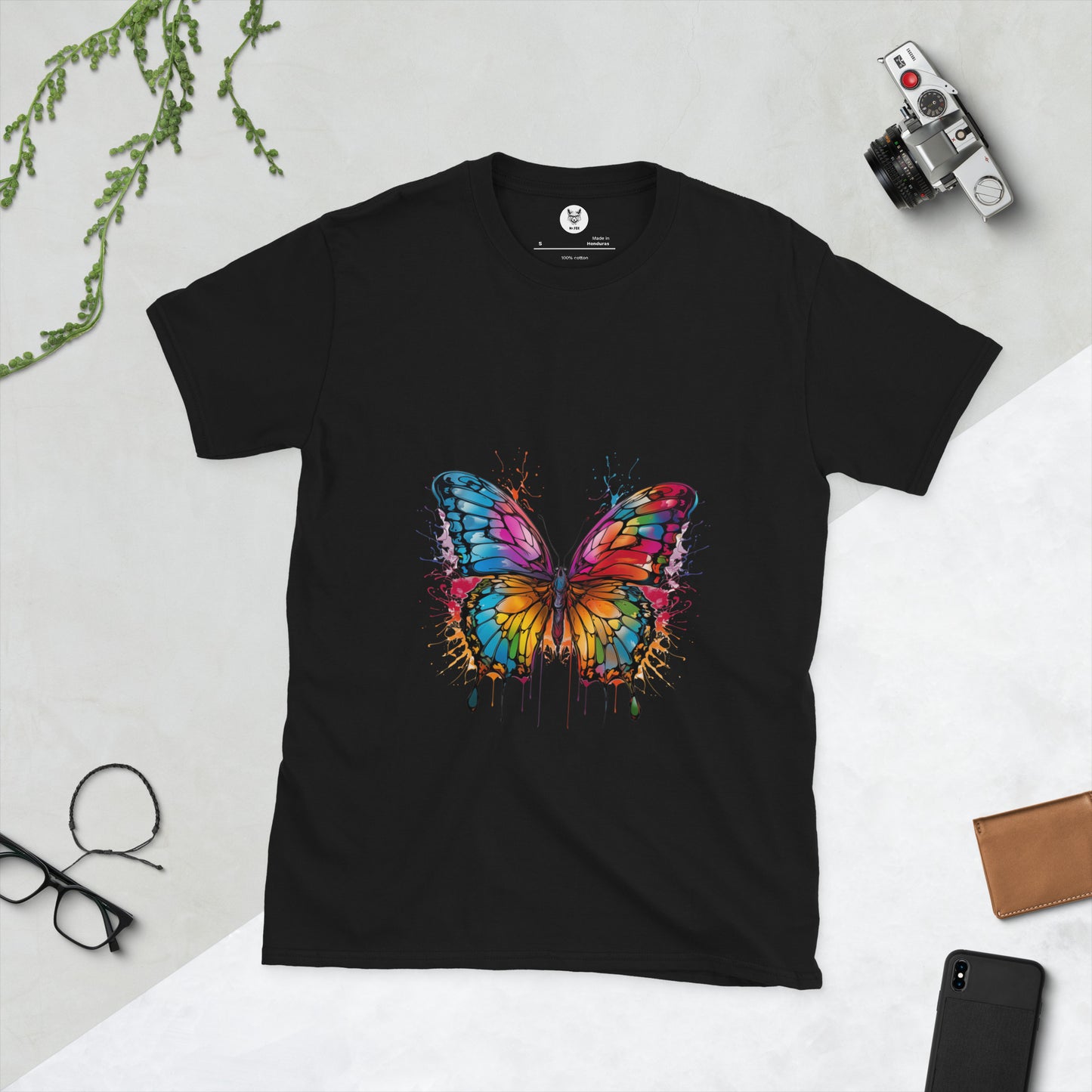 Koszulka unisex z krótkim rękawem „MOTYL” ID: 111 (PREMIUM)