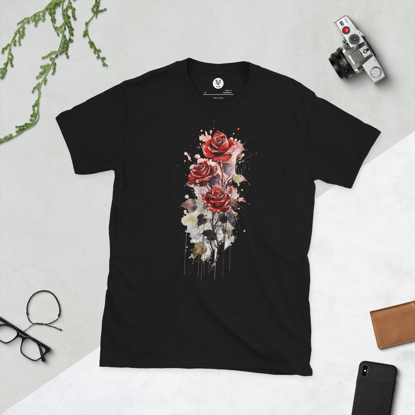 Short-Sleeve Unisex T-Shirt "ROSES" ID: 122 (PREMIUM)