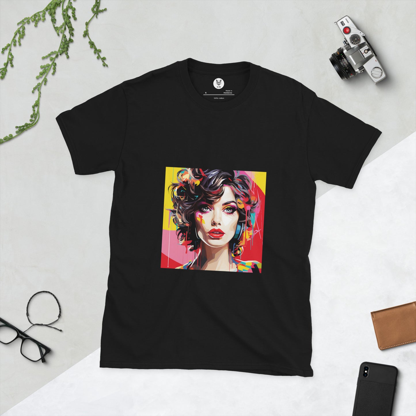 T-shirt unisex z krótkim rękawem „POP ART” ID: 135 (PREMIUM)