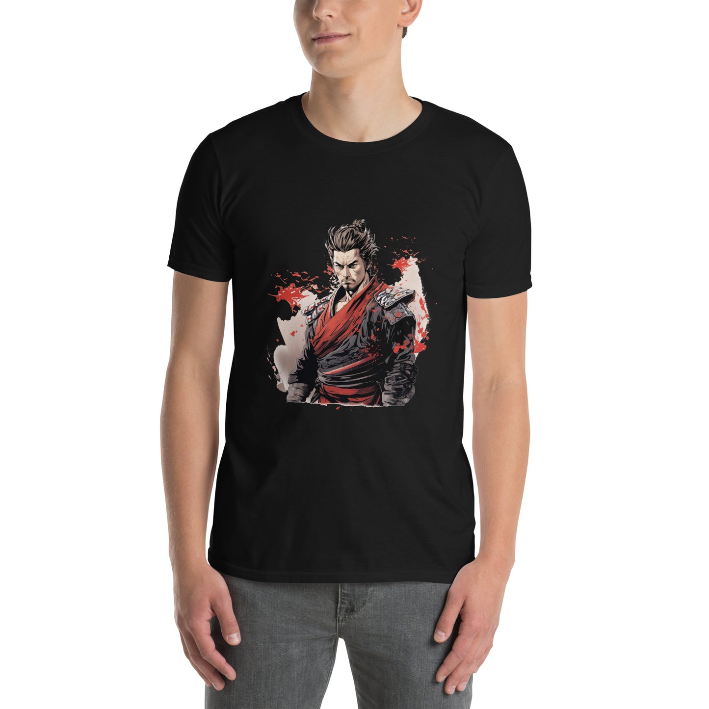 T-shirt unisex z krótkim rękawem „SAMURAI” ID: 143 (PREMIUM)