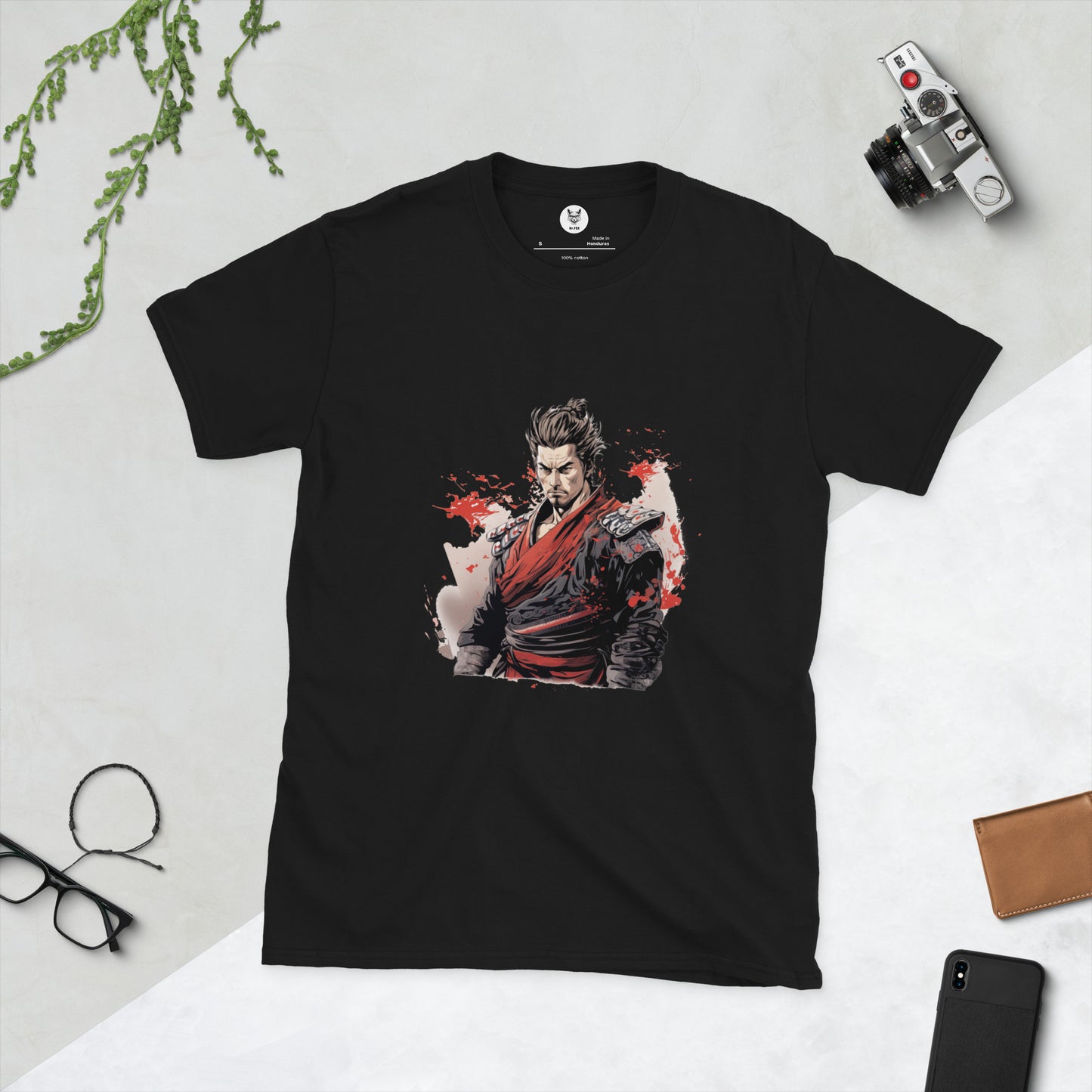 T-shirt unisex z krótkim rękawem „SAMURAI” ID: 143 (PREMIUM)