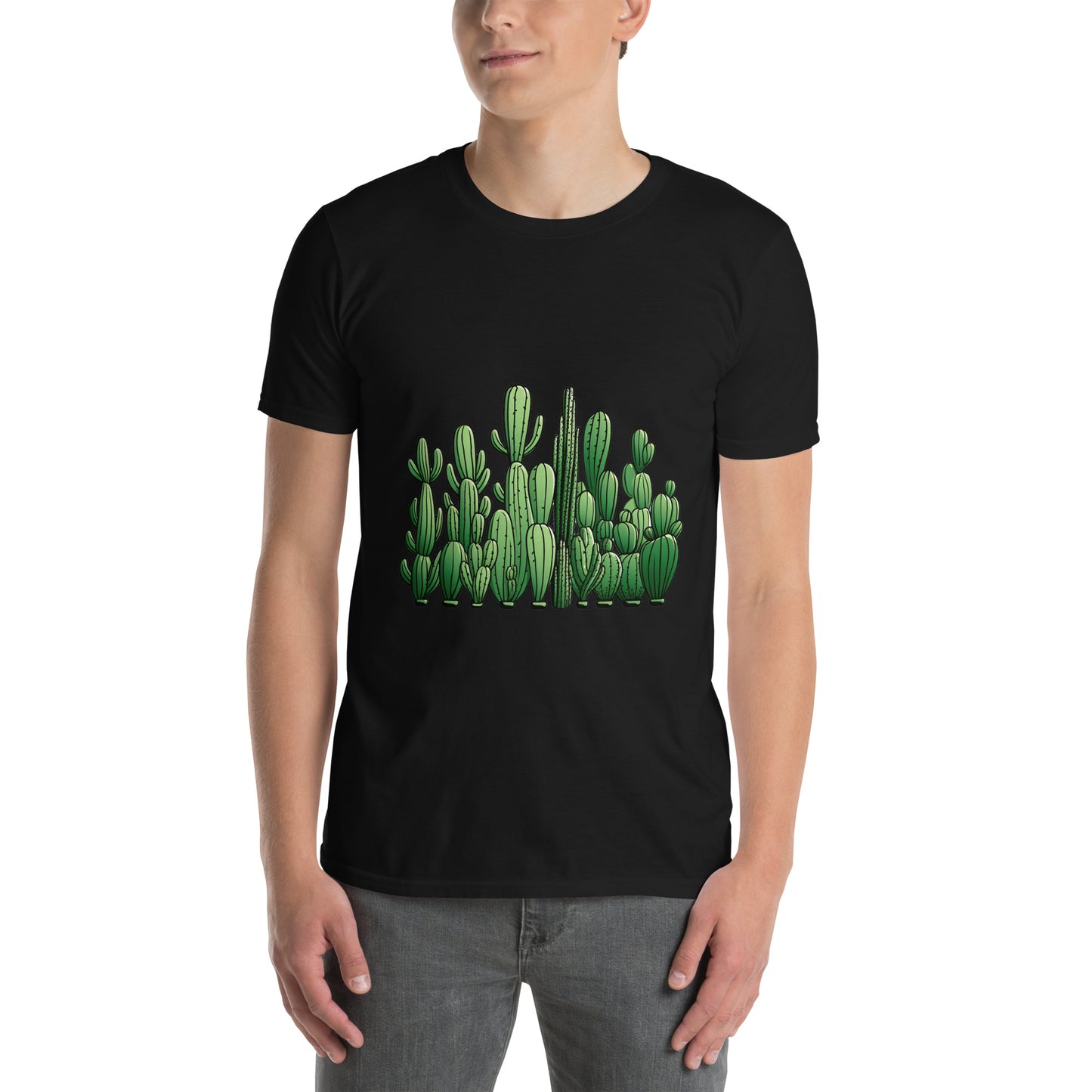 Koszulka unisex z krótkim rękawem „CACTUS” ID: 144 (PREMIUM)