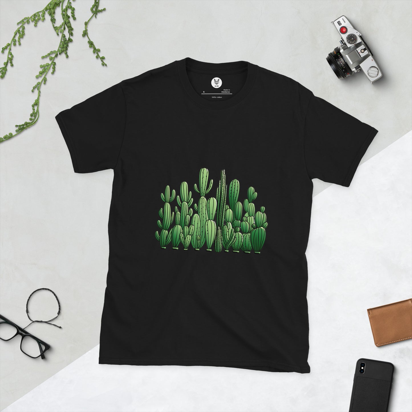 Koszulka unisex z krótkim rękawem „CACTUS” ID: 144 (PREMIUM)