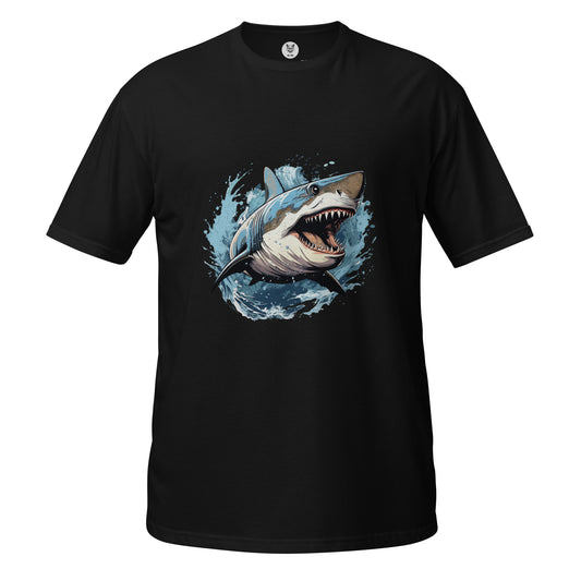 Koszulka unisex z krótkim rękawem „SHARK” ID: 145 (PREMIUM)