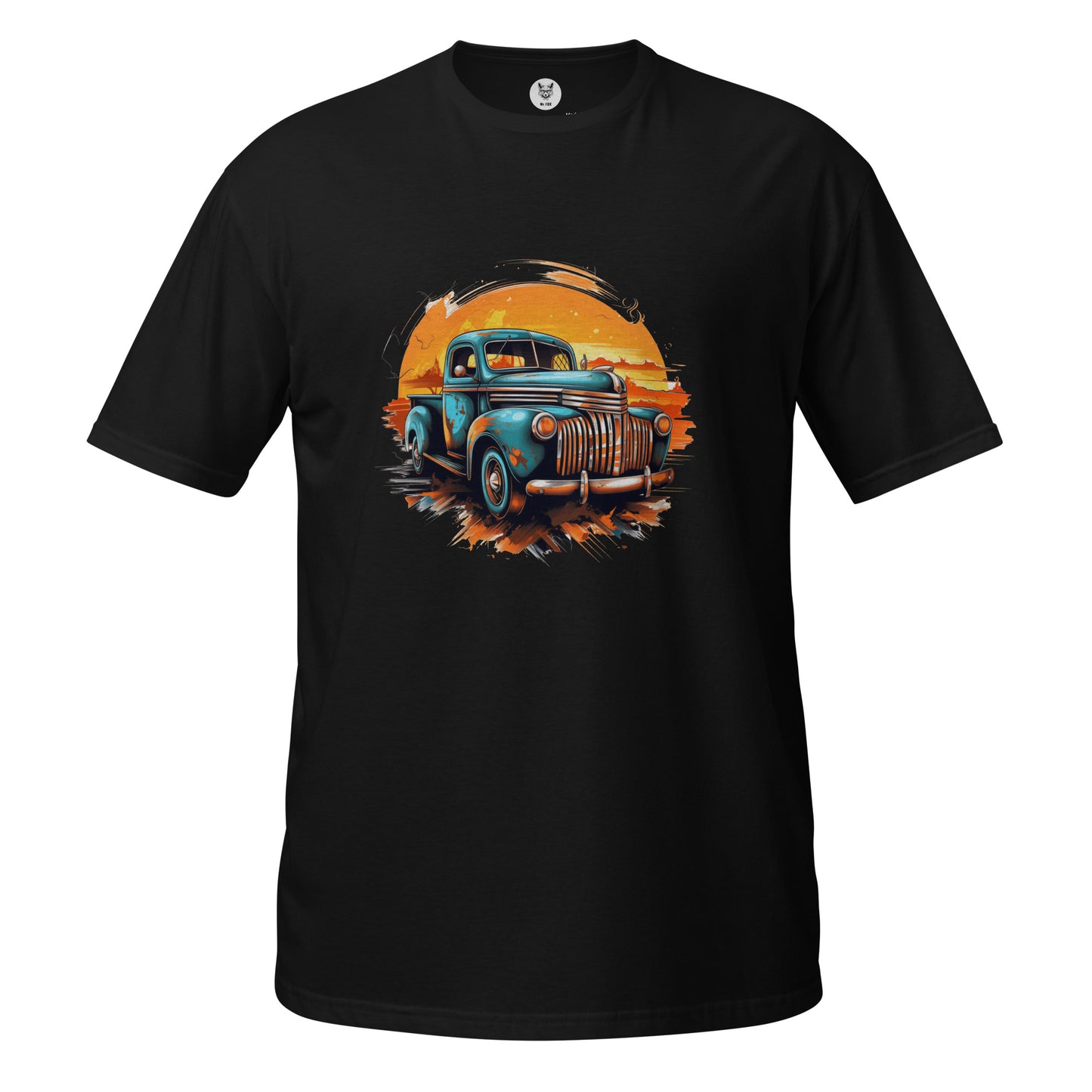 T-shirt unisex z krótkim rękawem „RETRO CAR” ID: 148 (PREMIUM)