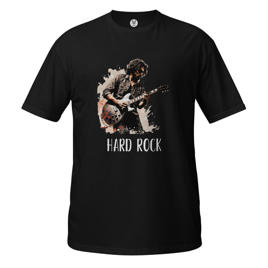 Футболка унисекс с коротким рукавом «HARD ROCK GUITARIST» ID: 153 (ПРЕМИУМ)