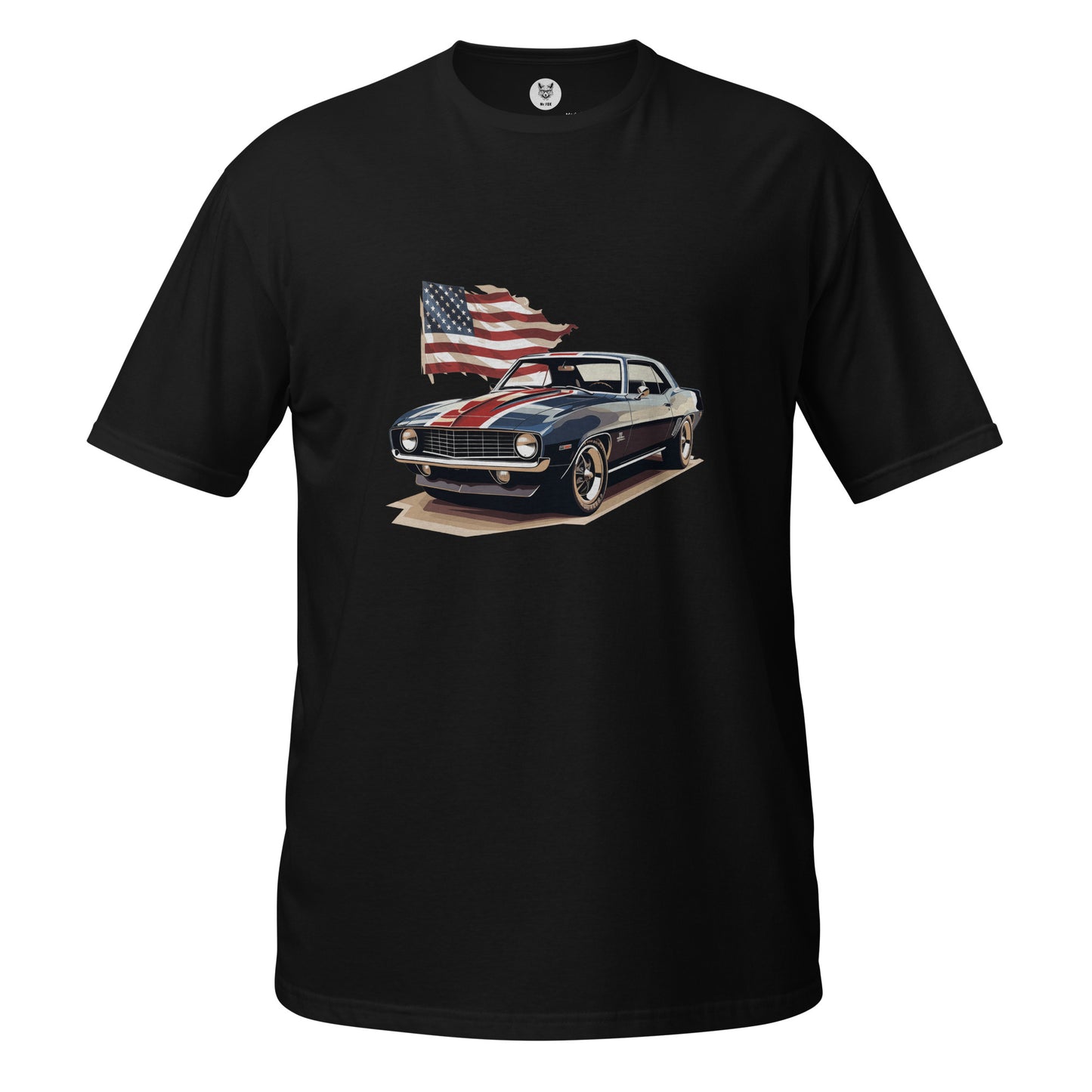 T-shirt unisex z krótkim rękawem „MUSCLE CAR” ID: 154 (PREMIUM)