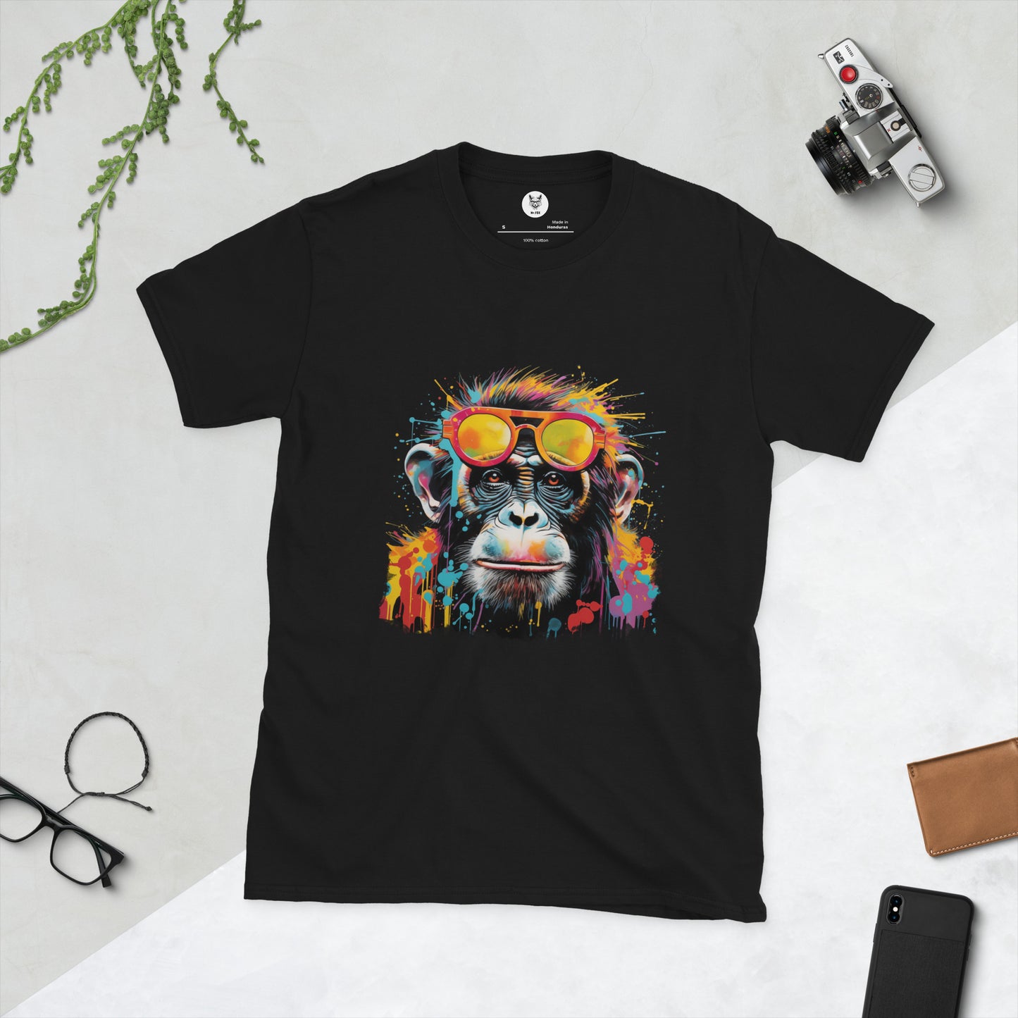 Koszulka unisex z krótkim rękawem „MONKEY” ID: 158 (PREMIUM)