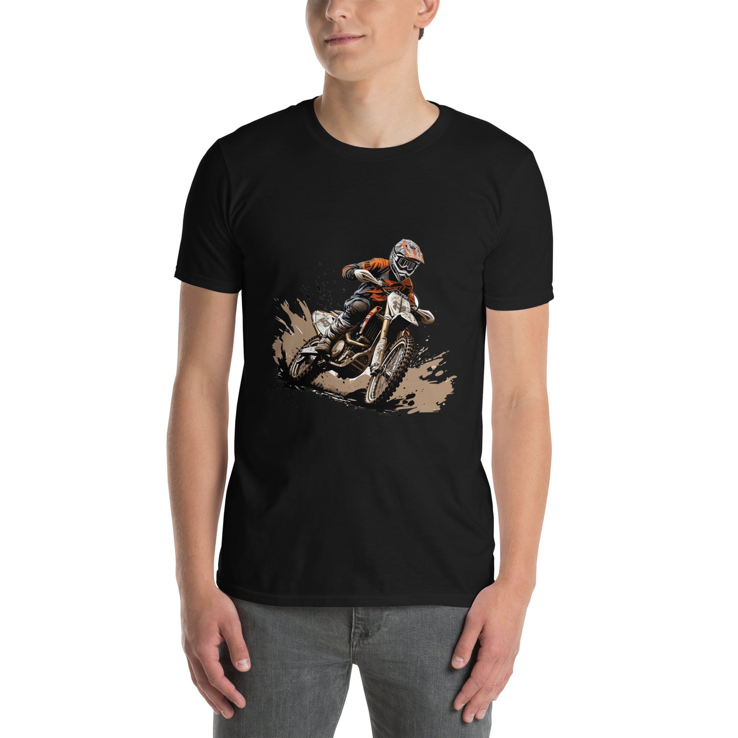 Koszulka unisex z krótkim rękawem „MOTOCROSS” ID: 169 (PREMIUM)