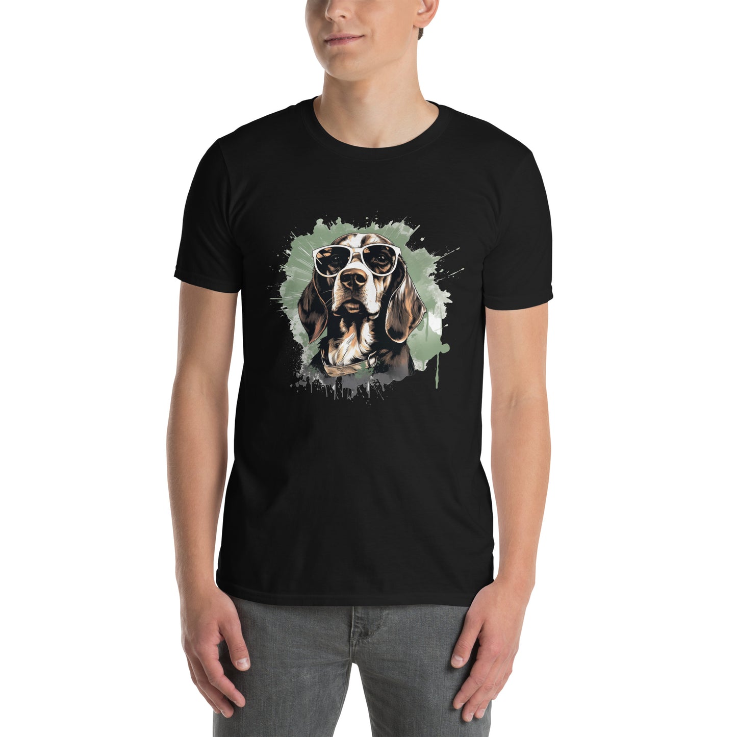 Short-Sleeve Unisex T-Shirt "BEAGLE DOG" ID: 187 (PREMIUM)