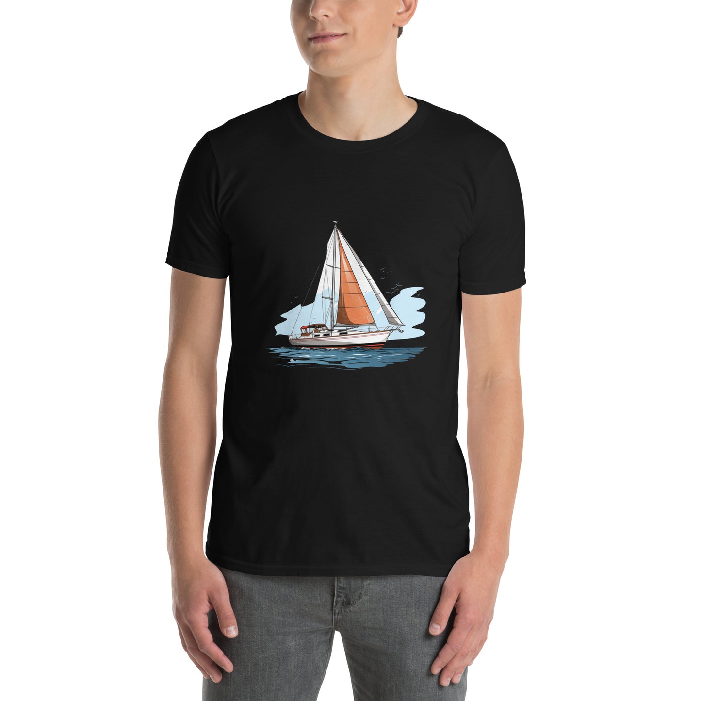 Koszulka unisex z krótkim rękawem „YACHT” ID: 190 (PREMIUM)