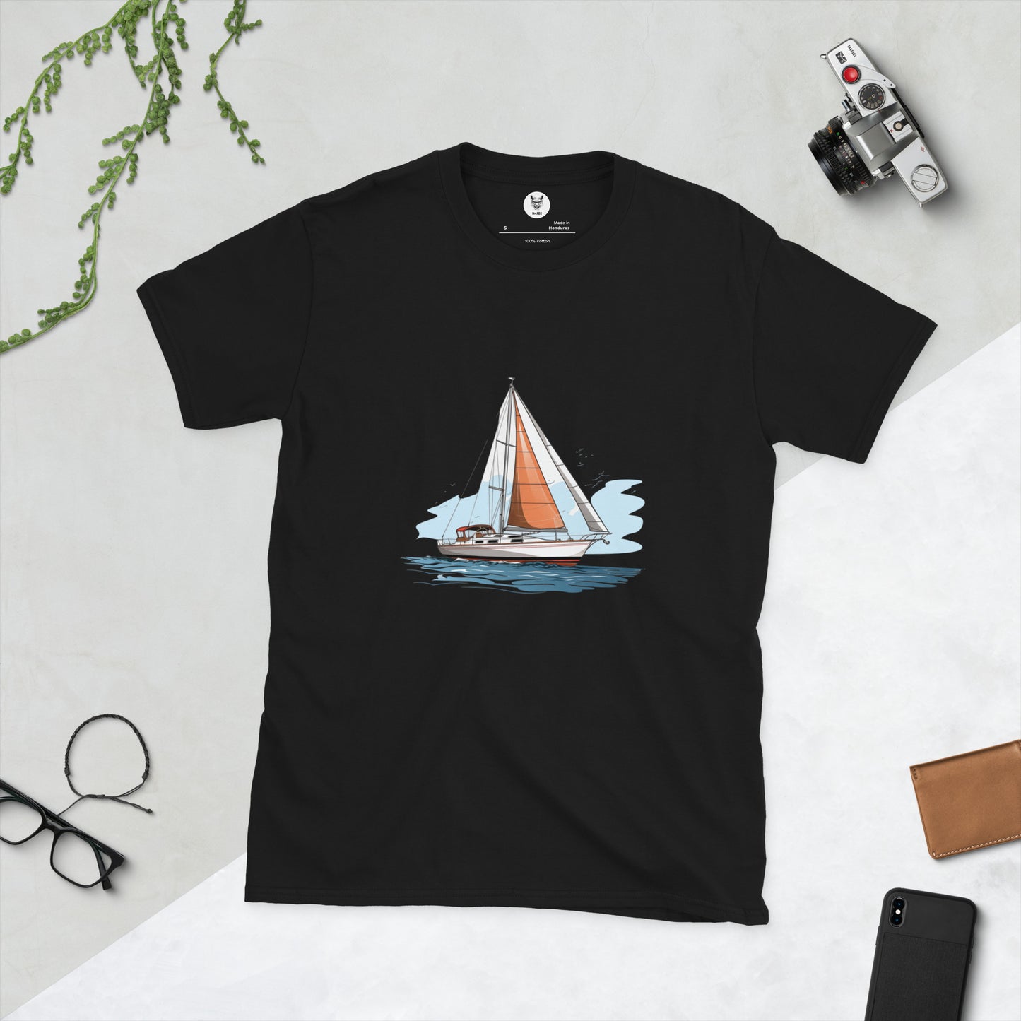 Koszulka unisex z krótkim rękawem „YACHT” ID: 190 (PREMIUM)