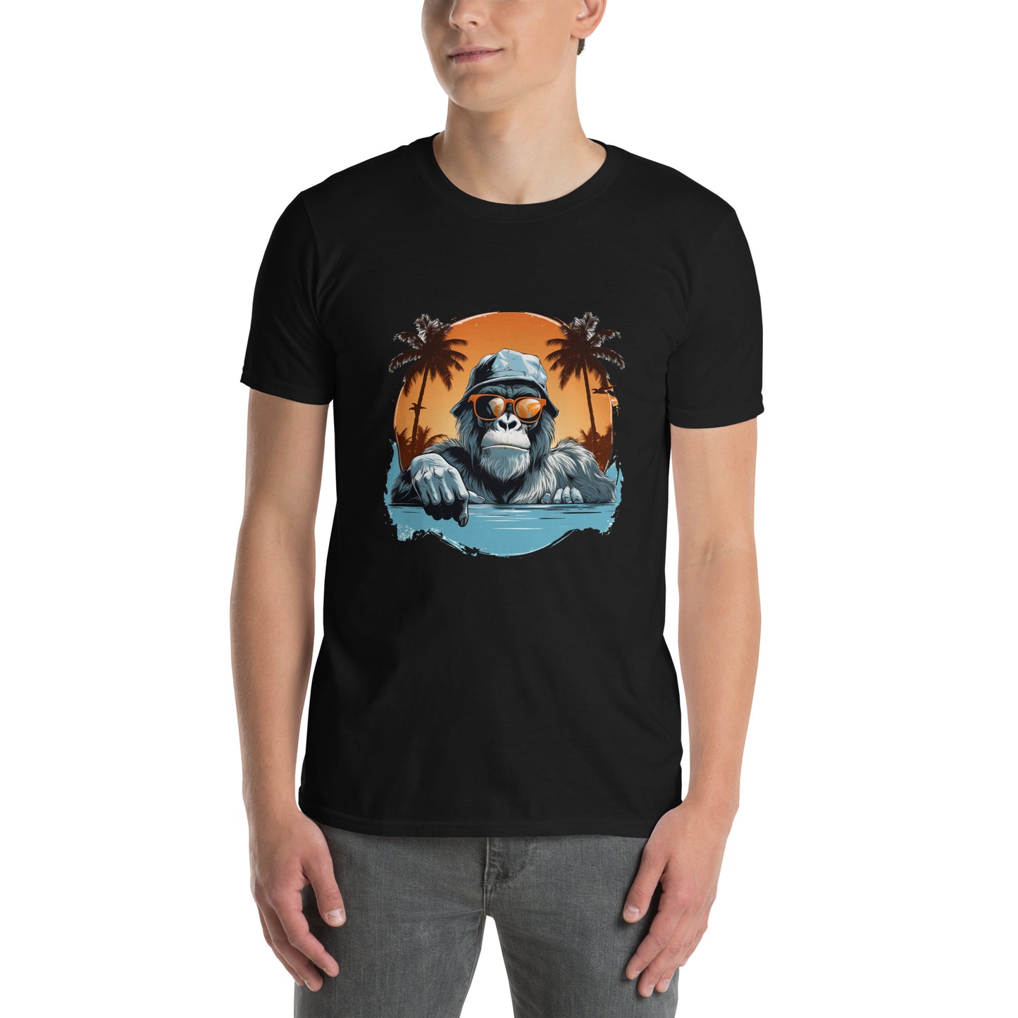 Short-Sleeve Unisex T-Shirt "MONKEY" ID: 192 (PREMIUM)