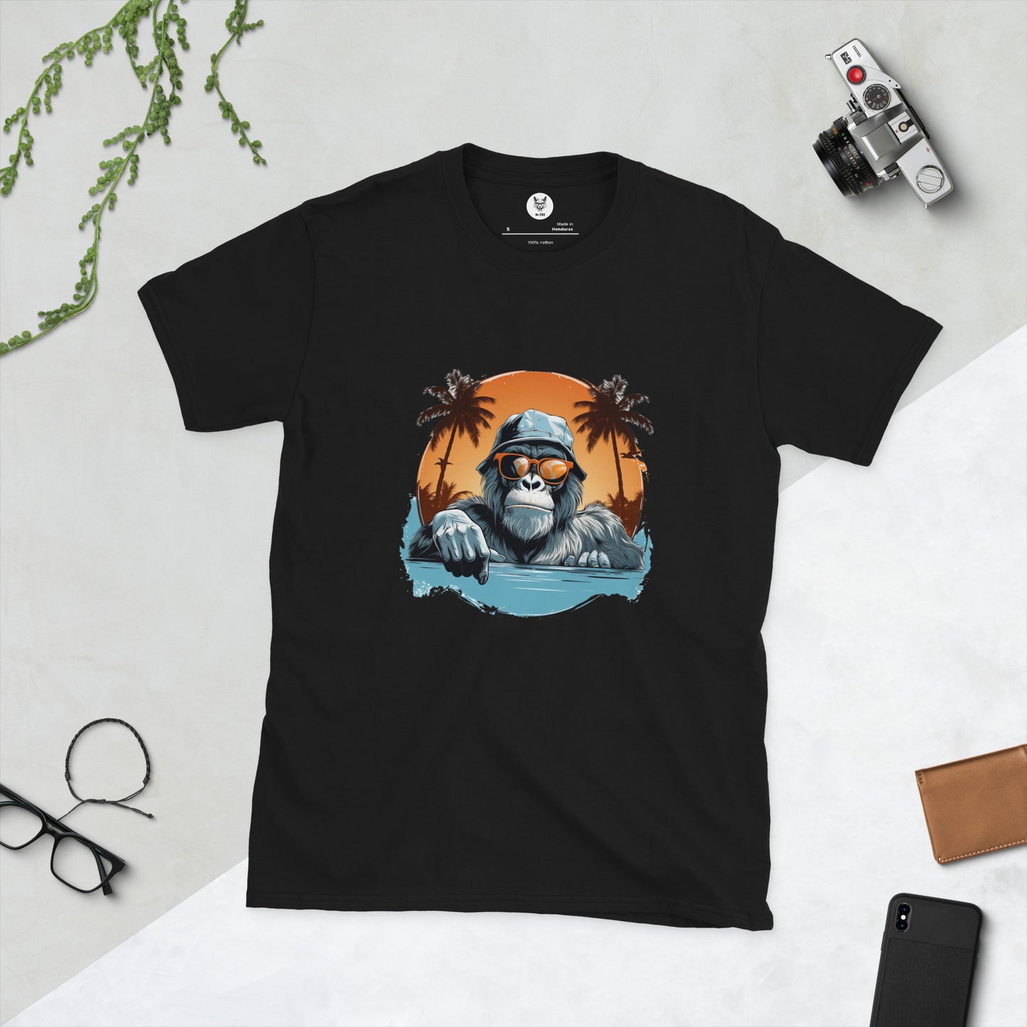 Koszulka unisex z krótkim rękawem „MONKEY” ID: 192 (PREMIUM)