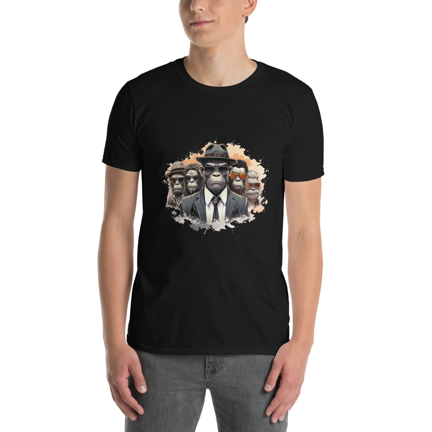 Koszulka unisex z krótkim rękawem „MONKEY MAFIA” ID: 194 (PREMIUM)