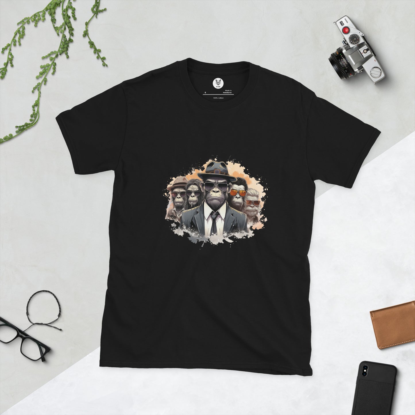 Koszulka unisex z krótkim rękawem „MONKEY MAFIA” ID: 194 (PREMIUM)