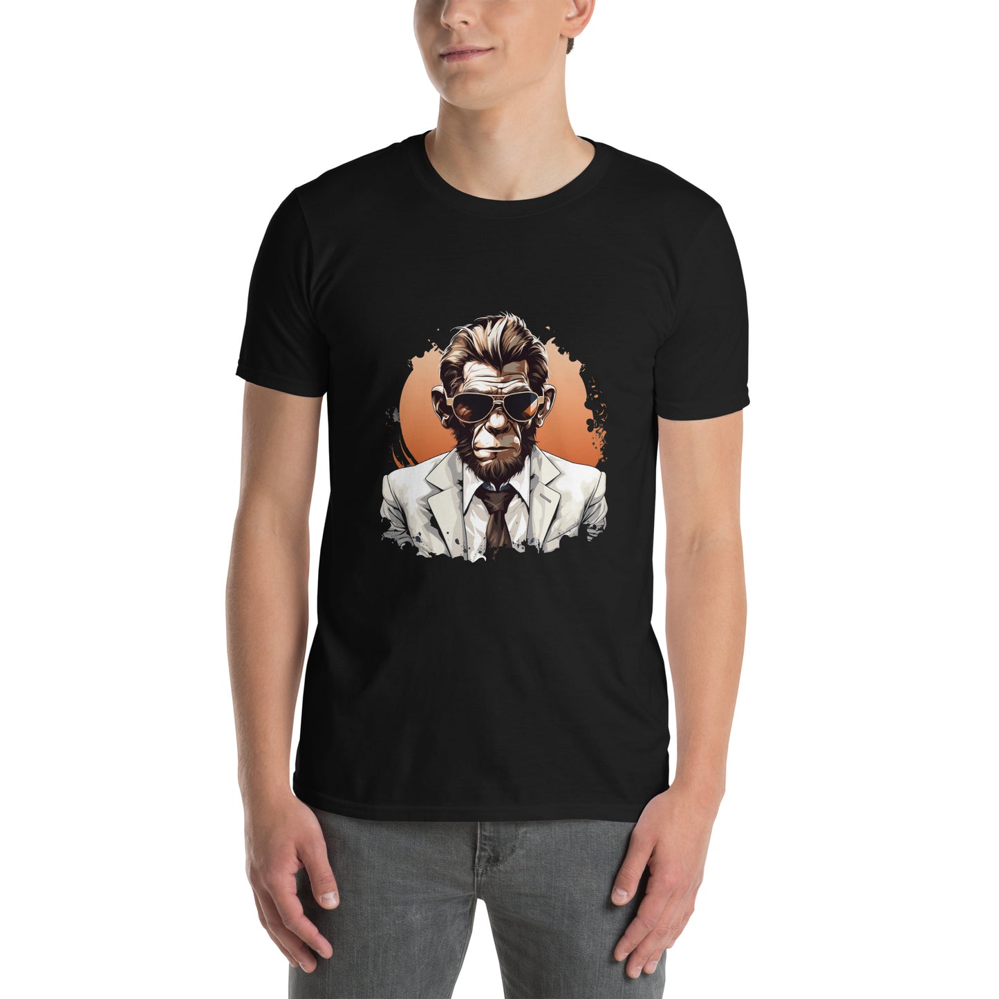 Koszulka unisex z krótkim rękawem „MONKEY” ID: 199 (PREMIUM)